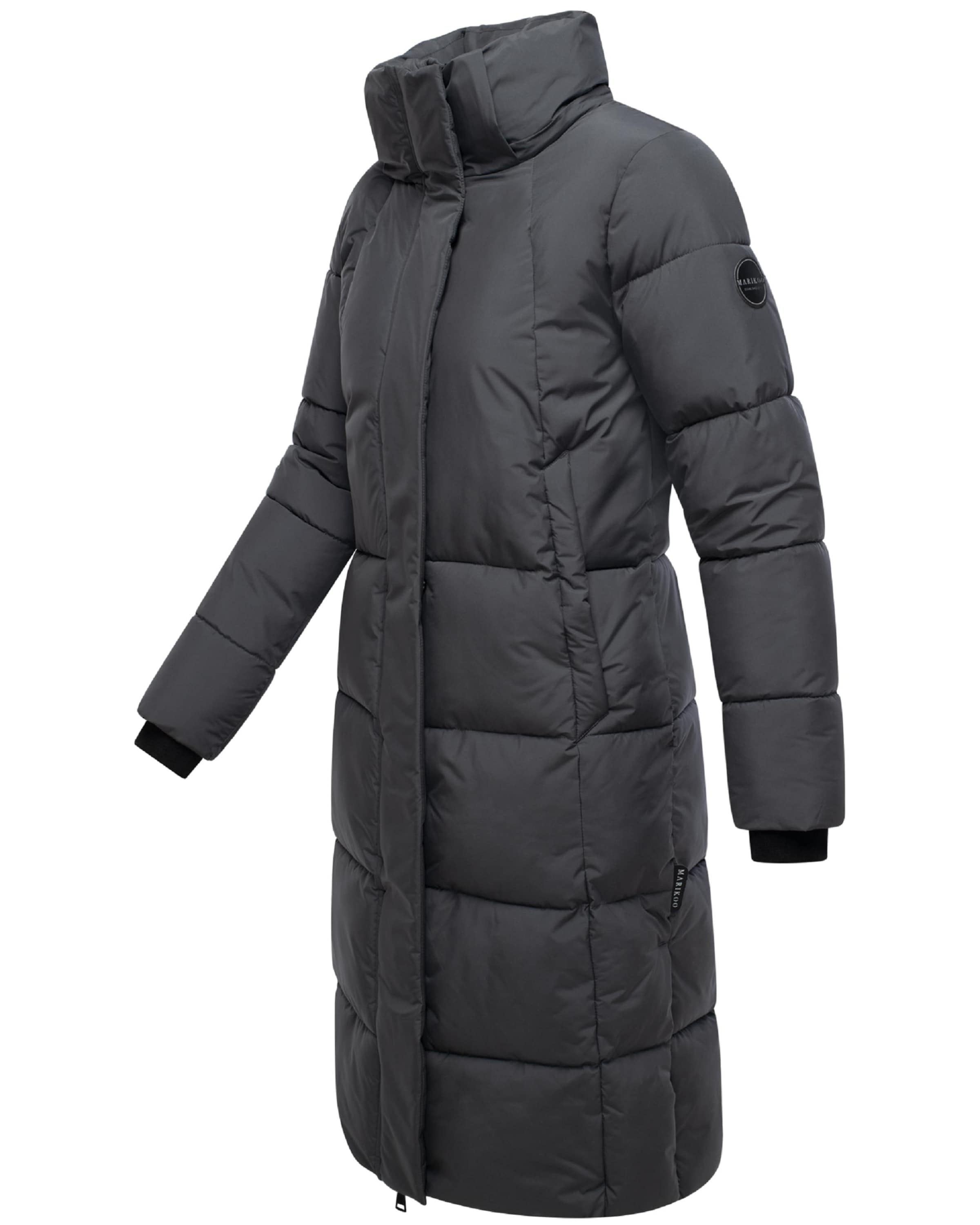MARIKOO Winter Coat 'Chumanii XVI' in Grey