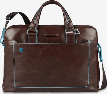 Sac d’ordinateur portable Piquadro en marron : devant