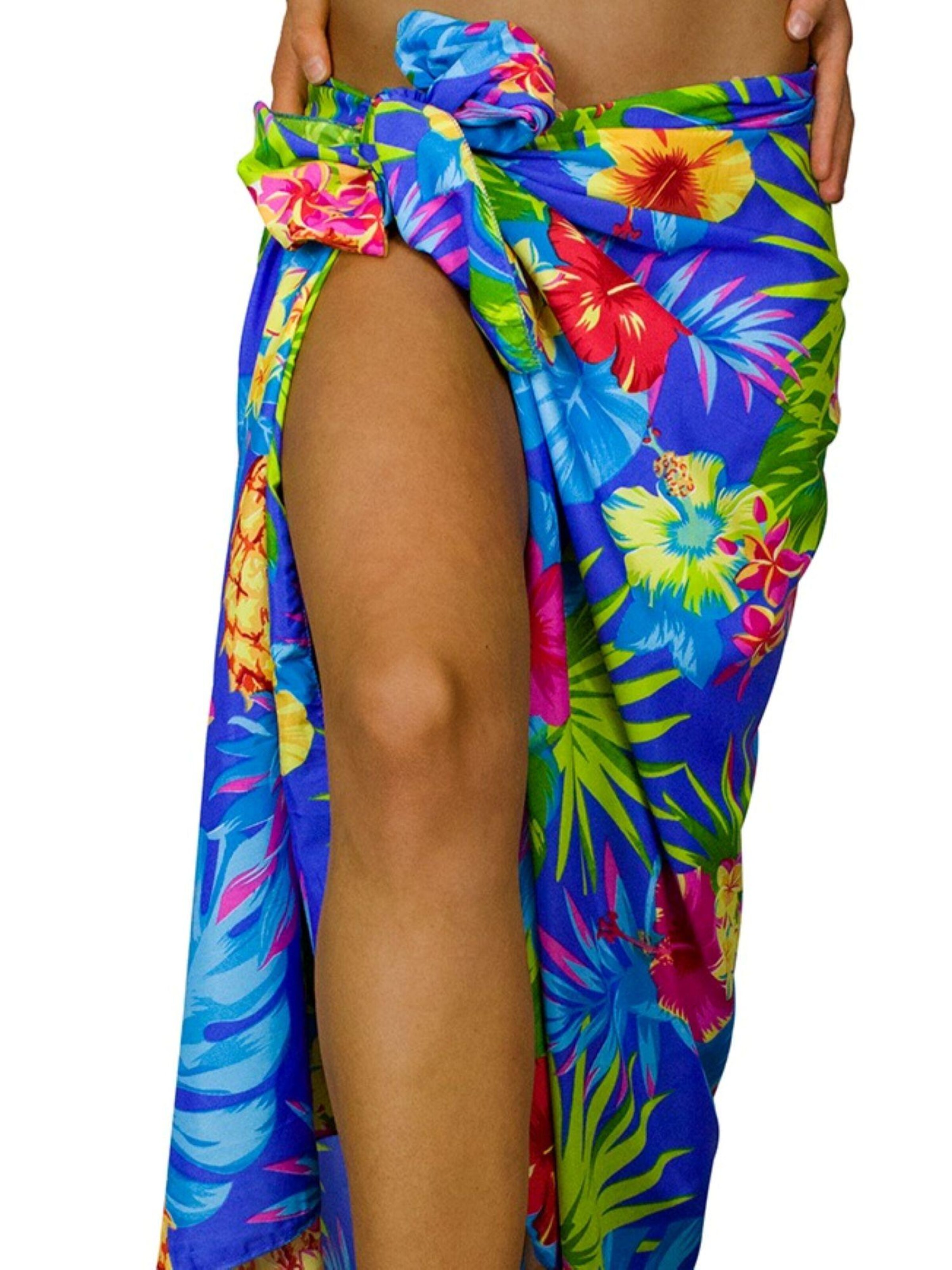 King Kameha Scarf 'Pineapple' in Blue