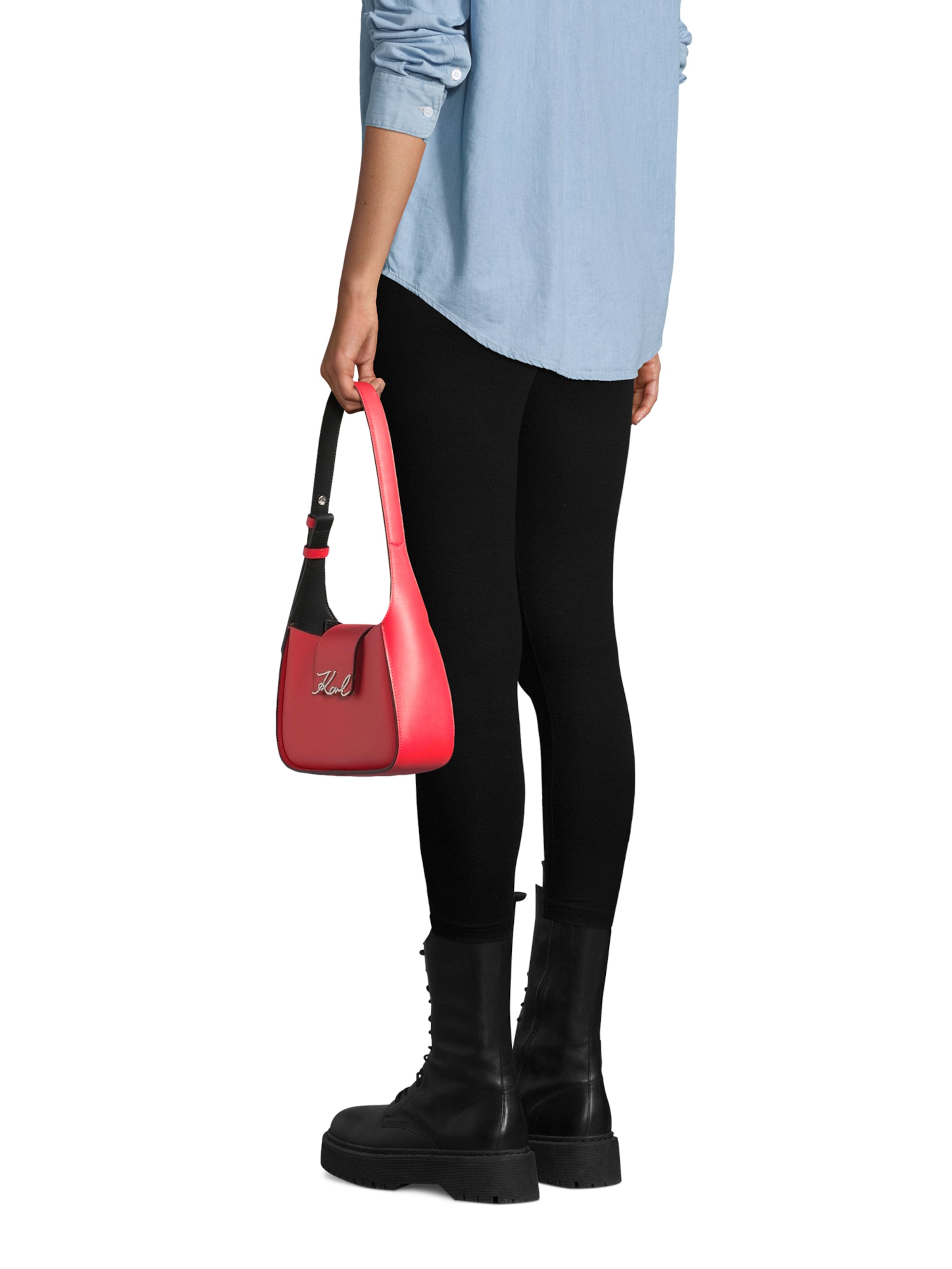 Borsa a spalla di Karl Lagerfeld in arancione