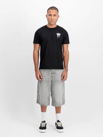 ALPHA INDUSTRIES T-Shirt in Schwarz