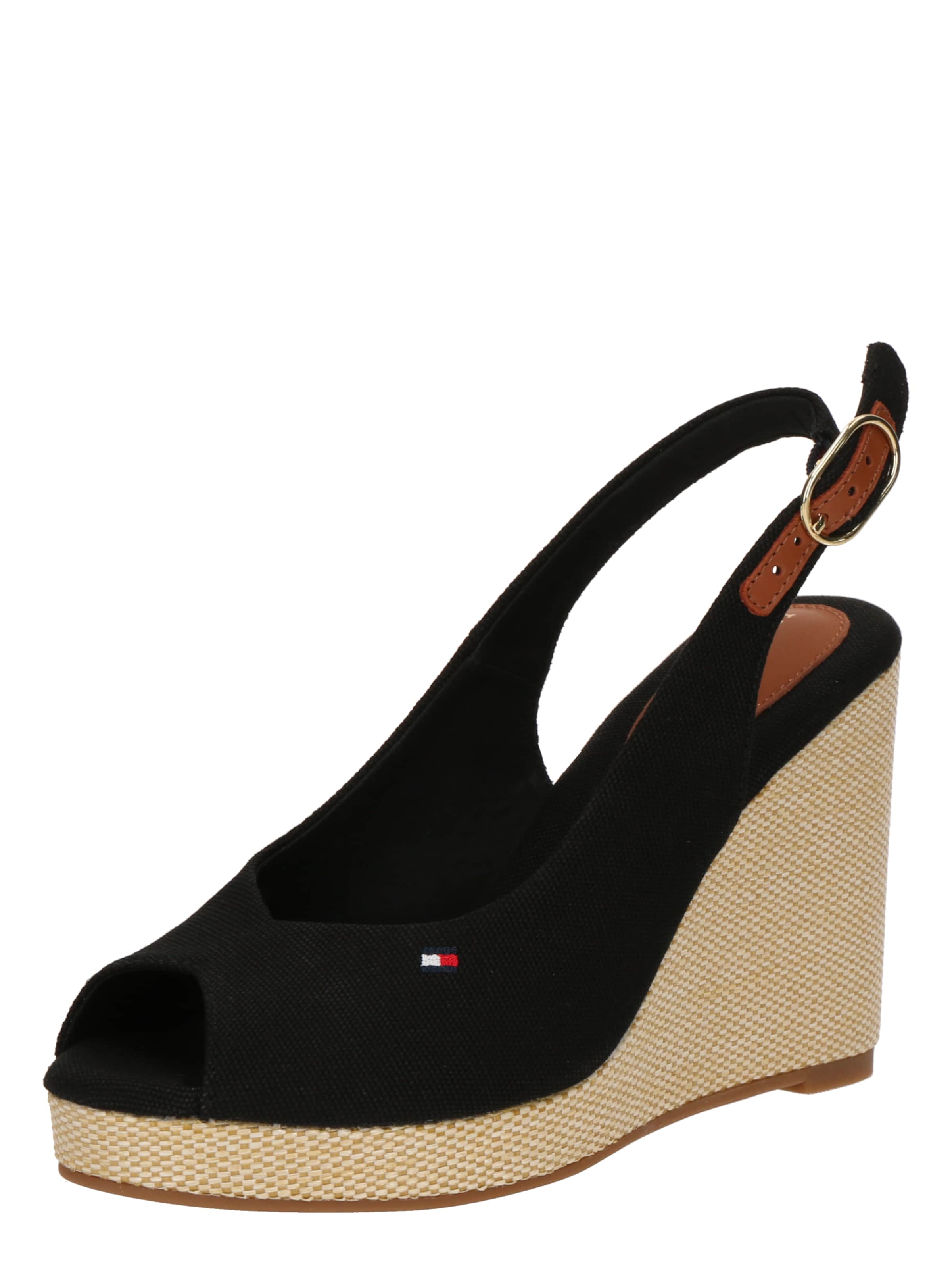 Sandales TOMMY HILFIGER en noir : devant