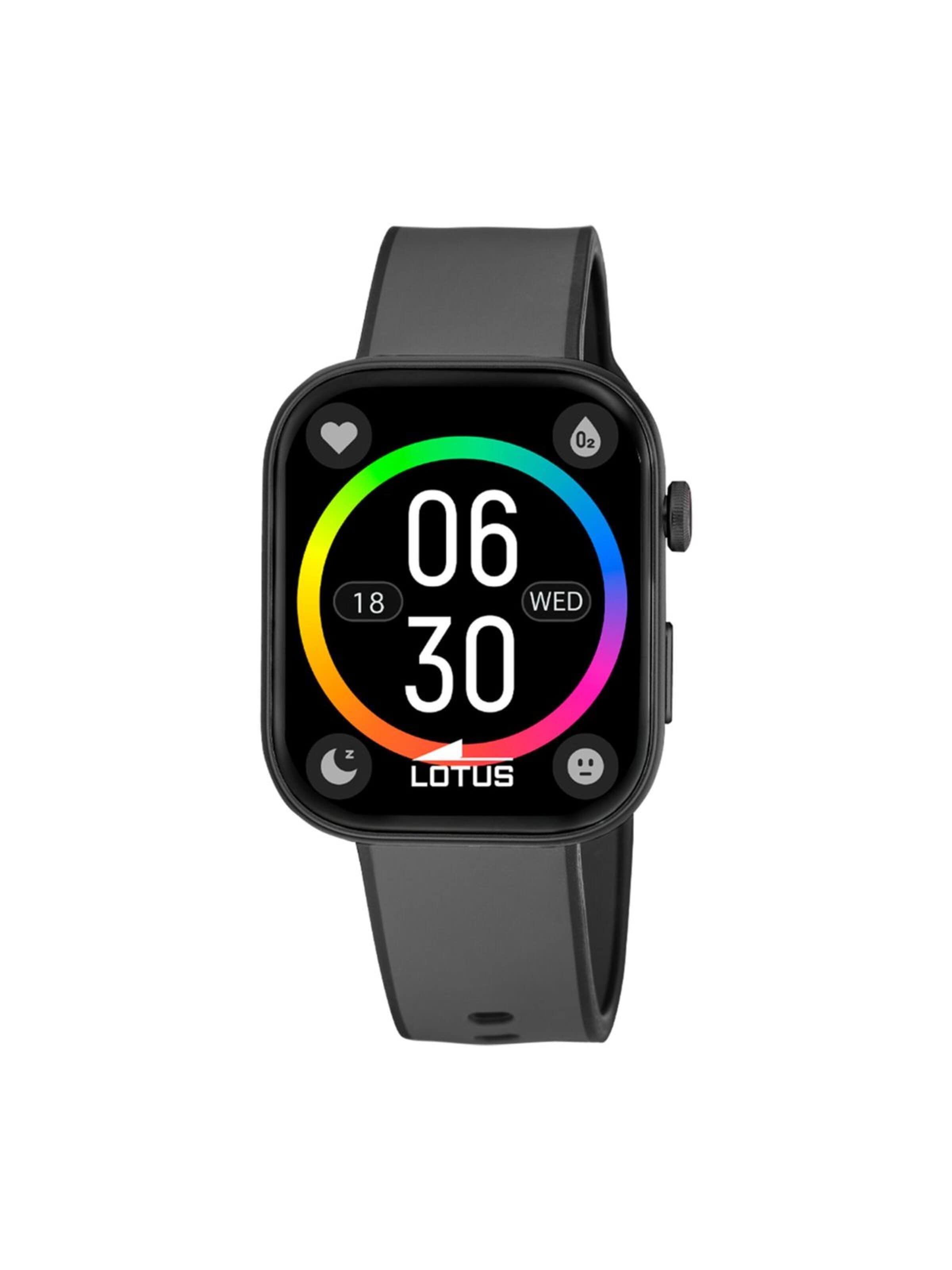 Montre digitale 'Lotus - Smartwatch Smartime Audaz XL - Quartz watch movement - Watch case width: 46.73 mm' Lotus en noir : devant