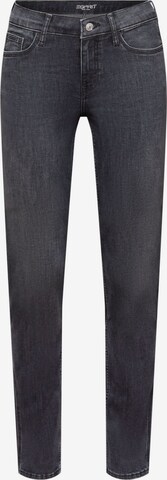 ESPRIT Slimfit Jeans in Zwart: voorkant