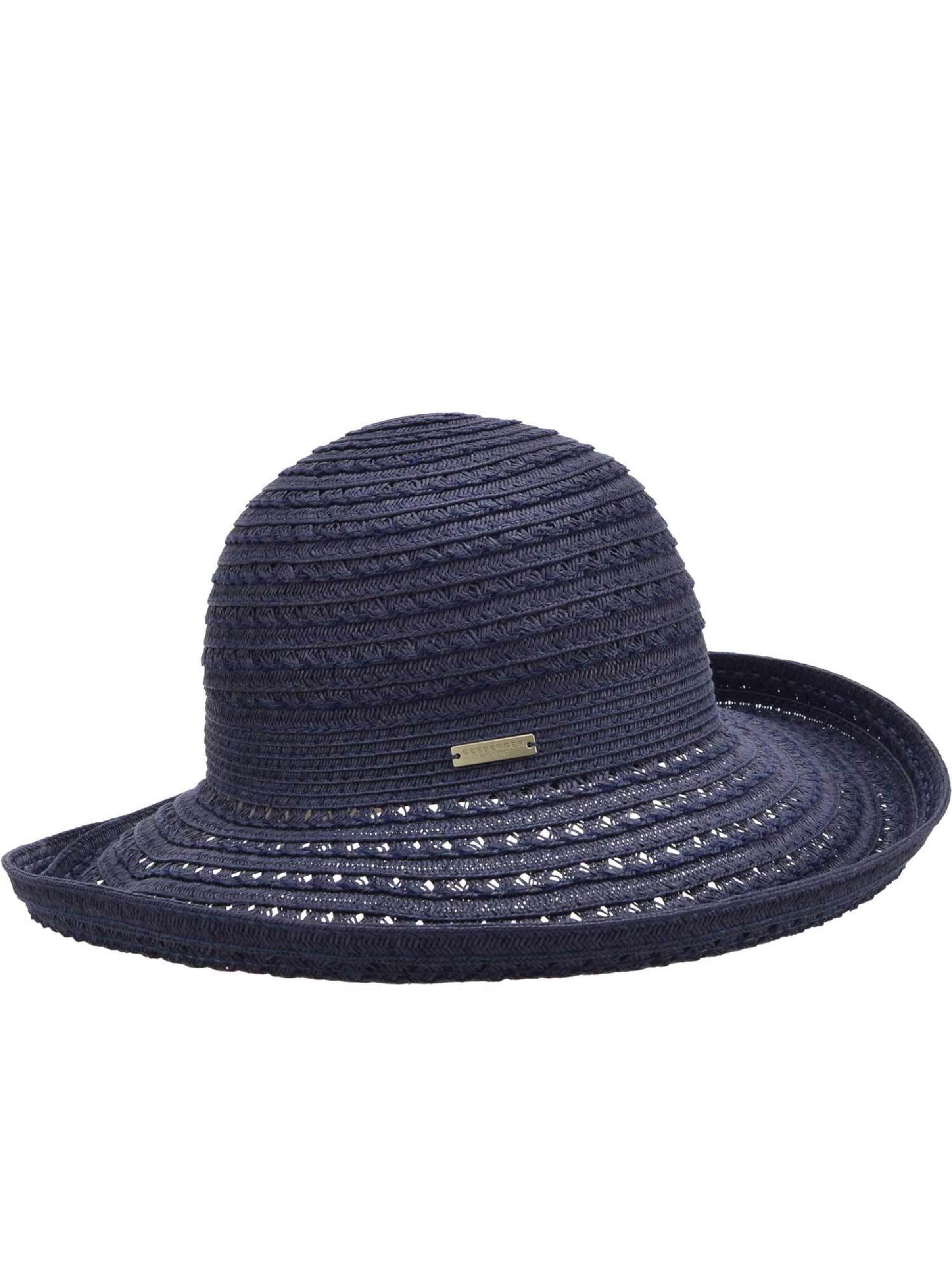 Seeberger Hat 'Hut' in Blue: front