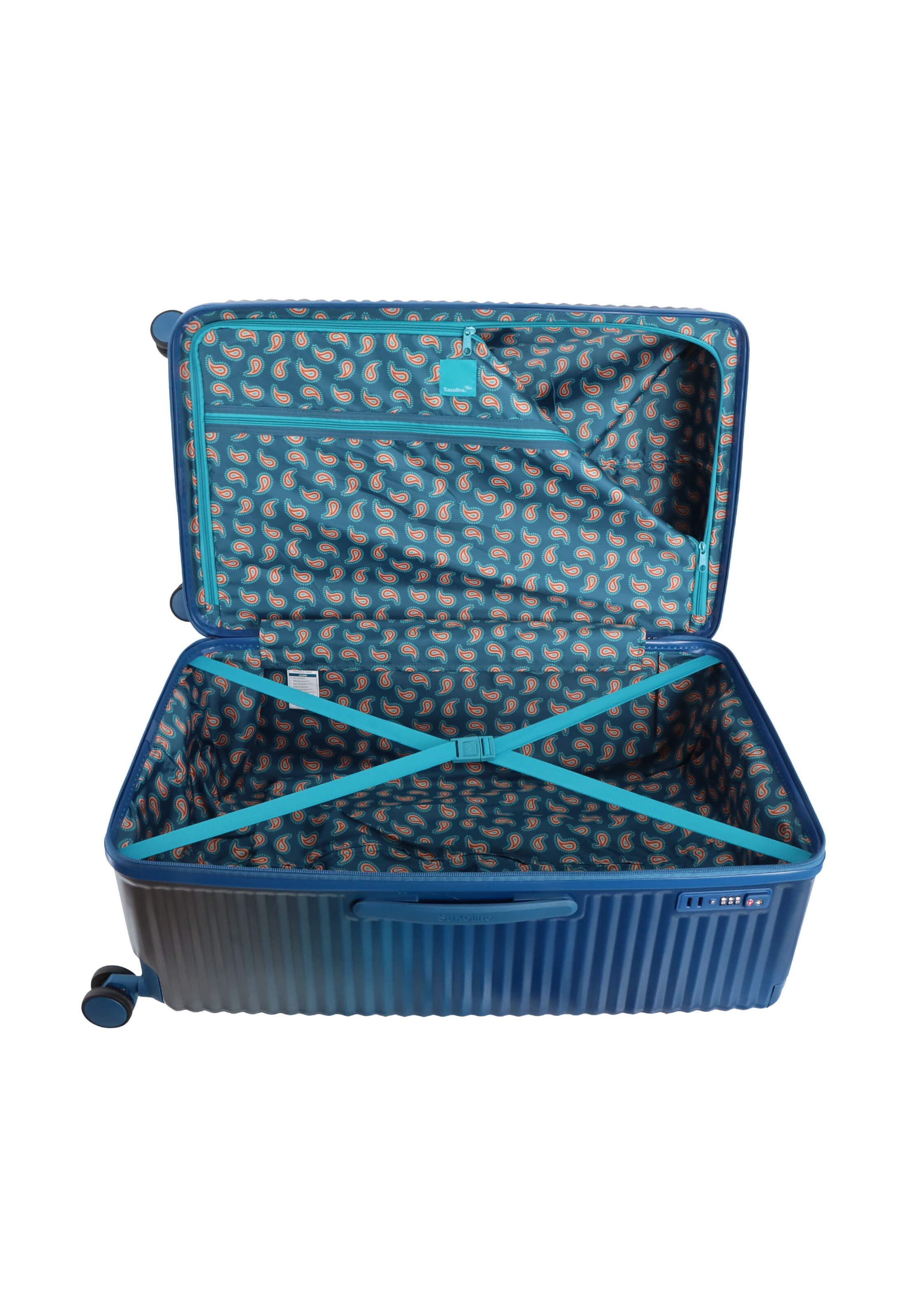 Saxoline Suitcase 'Elite Trunk' in Blue