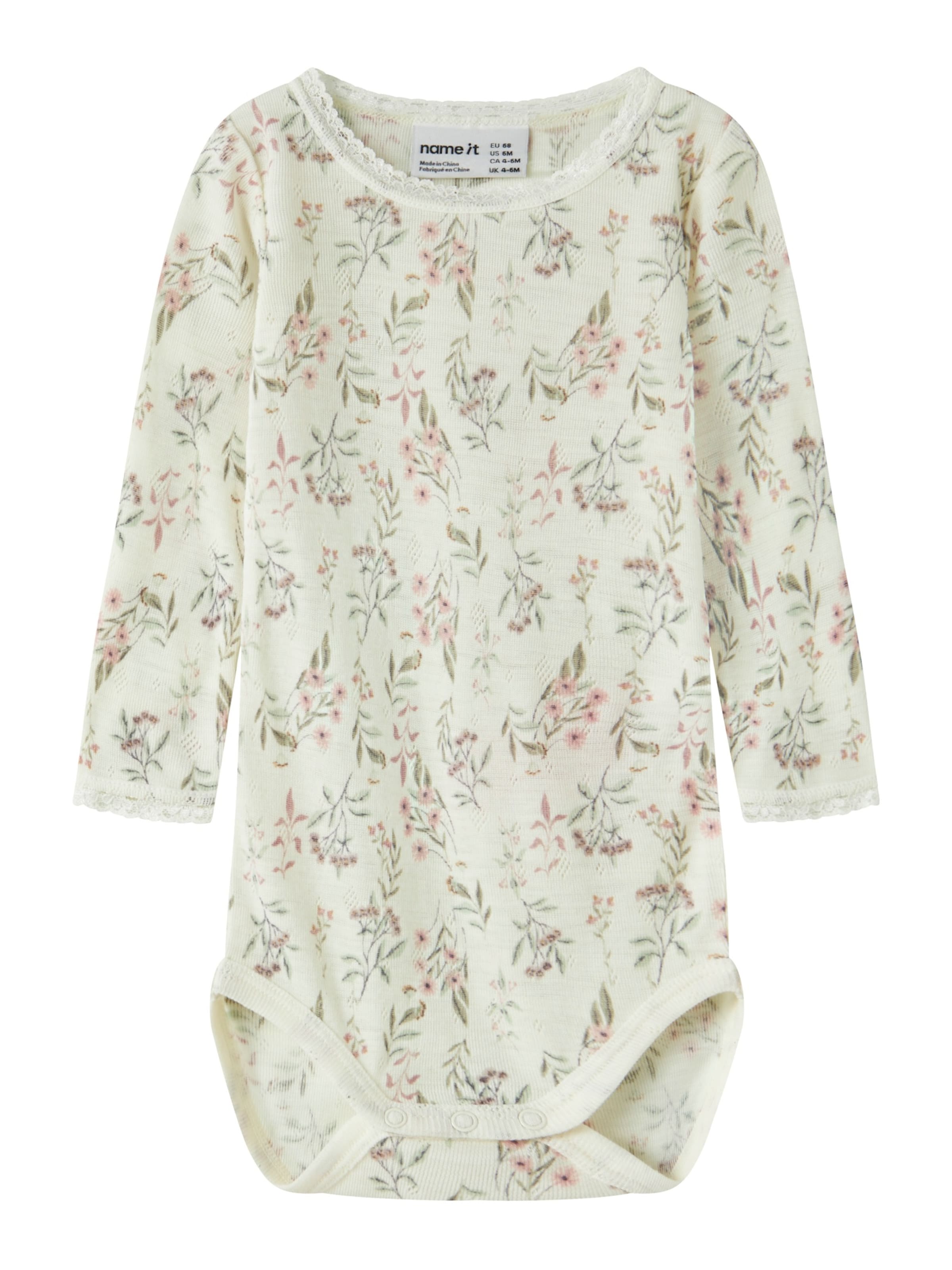 NAME IT Romper/bodysuit 'NBFWANG' in White: front