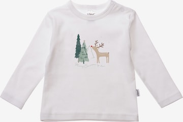 LILIPUT Langarmshirt 'Merry Christmas' in Weiß: predná strana