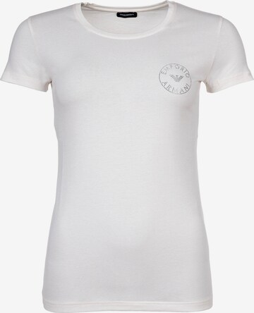 T-shirt Emporio Armani en blanc : devant