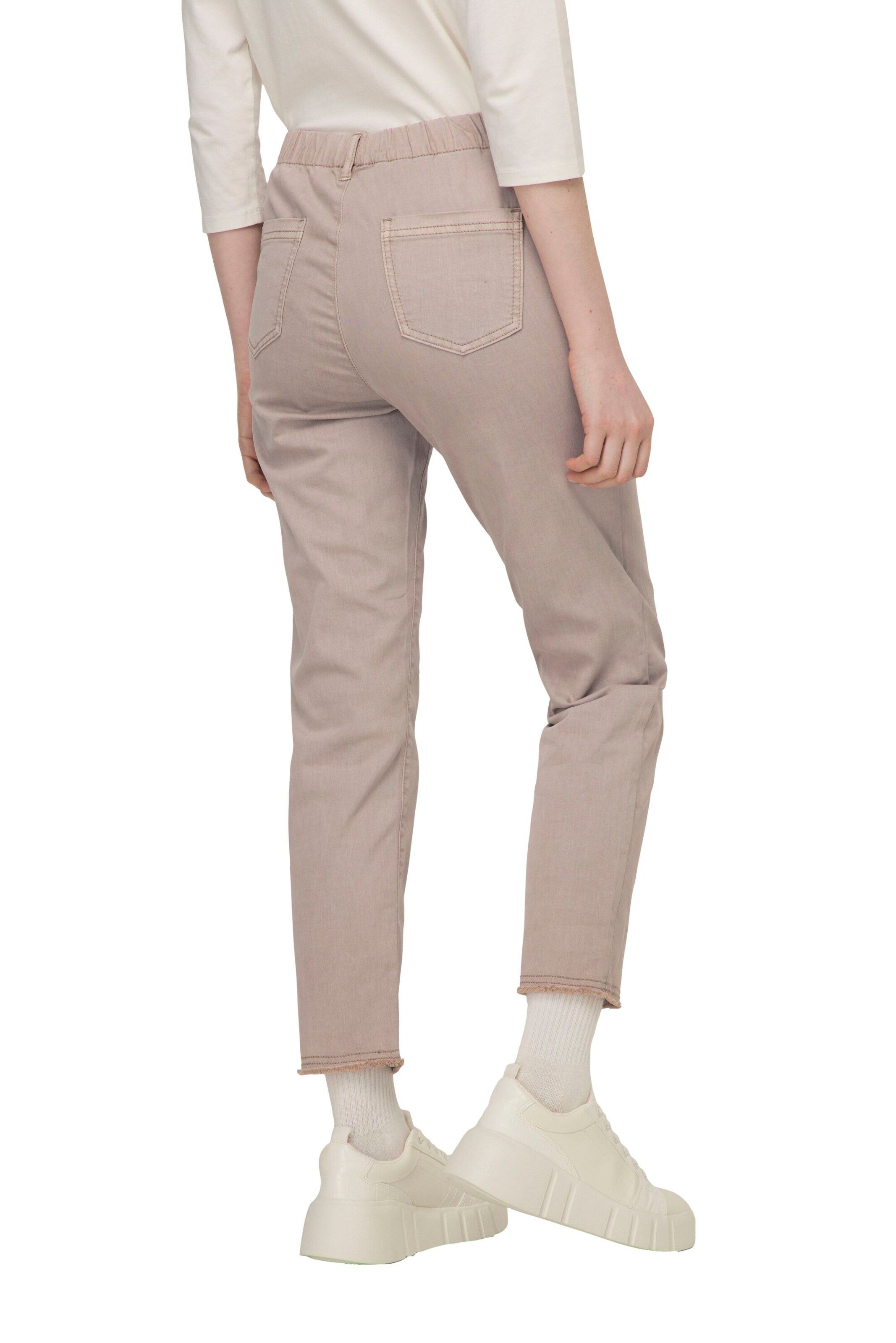LAURASØN Slim fit Trousers in Beige
