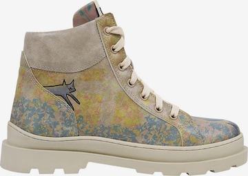 DOGO Schnürstiefel 'DOGO Adriana - Cat Person' in Blau: Vorderseite