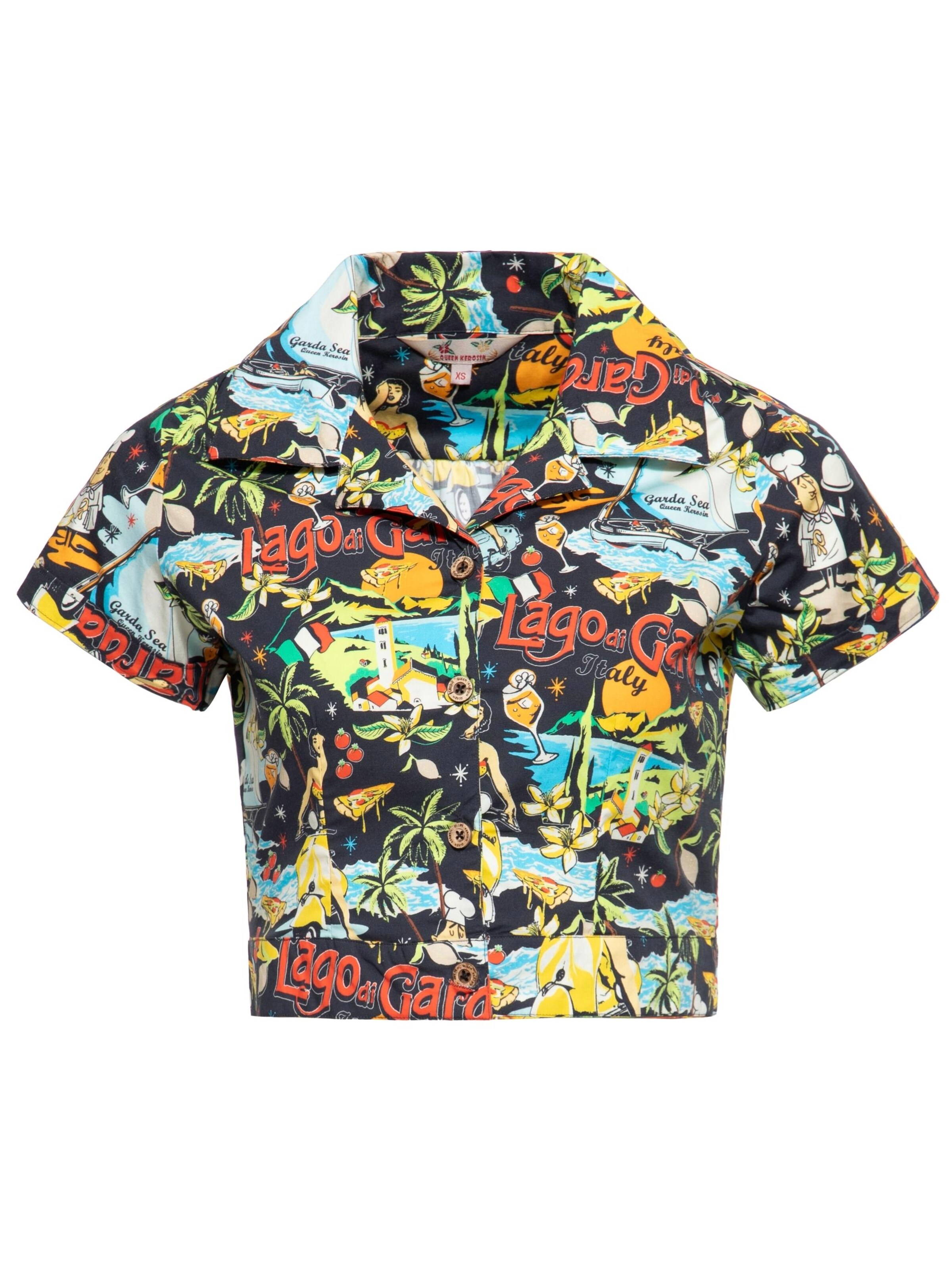 Queen Kerosin Blouse 'Lago di Garda' in Black, Item view