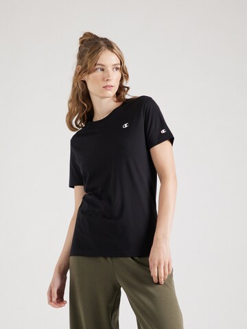 Champion Authentic Athletic Apparel T-Shirt in Schwarz: Vorderseite