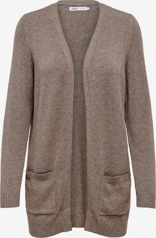 Cardigan 'LESLY' ONLY en marron : devant