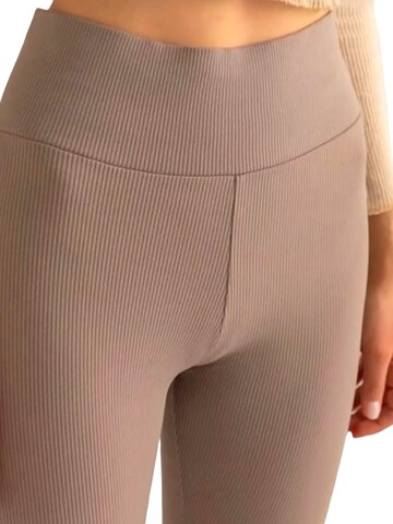 fashionshowcase Skinny Leggings 'SOFTHEAT' in Beige