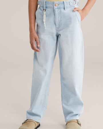 WE Fashion Loosefit Jeans i blå: framsida