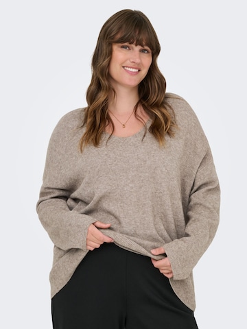 Pullover 'CARIbi' di ONLY Carmakoma in beige: frontale