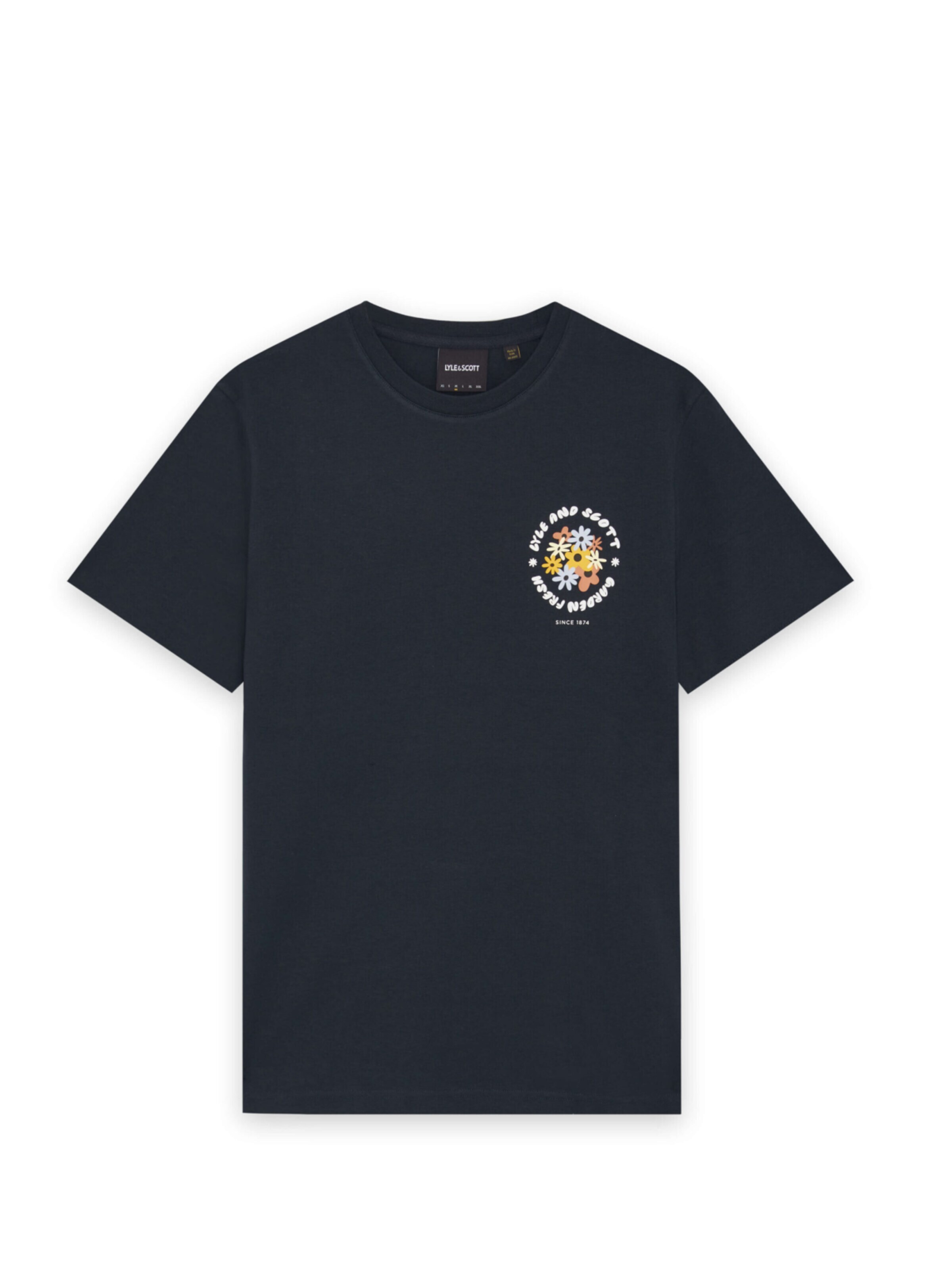 Lyle & Scott Shirt 'Lyle & Scott - Heren t-shirt' in Blauw: voorkant