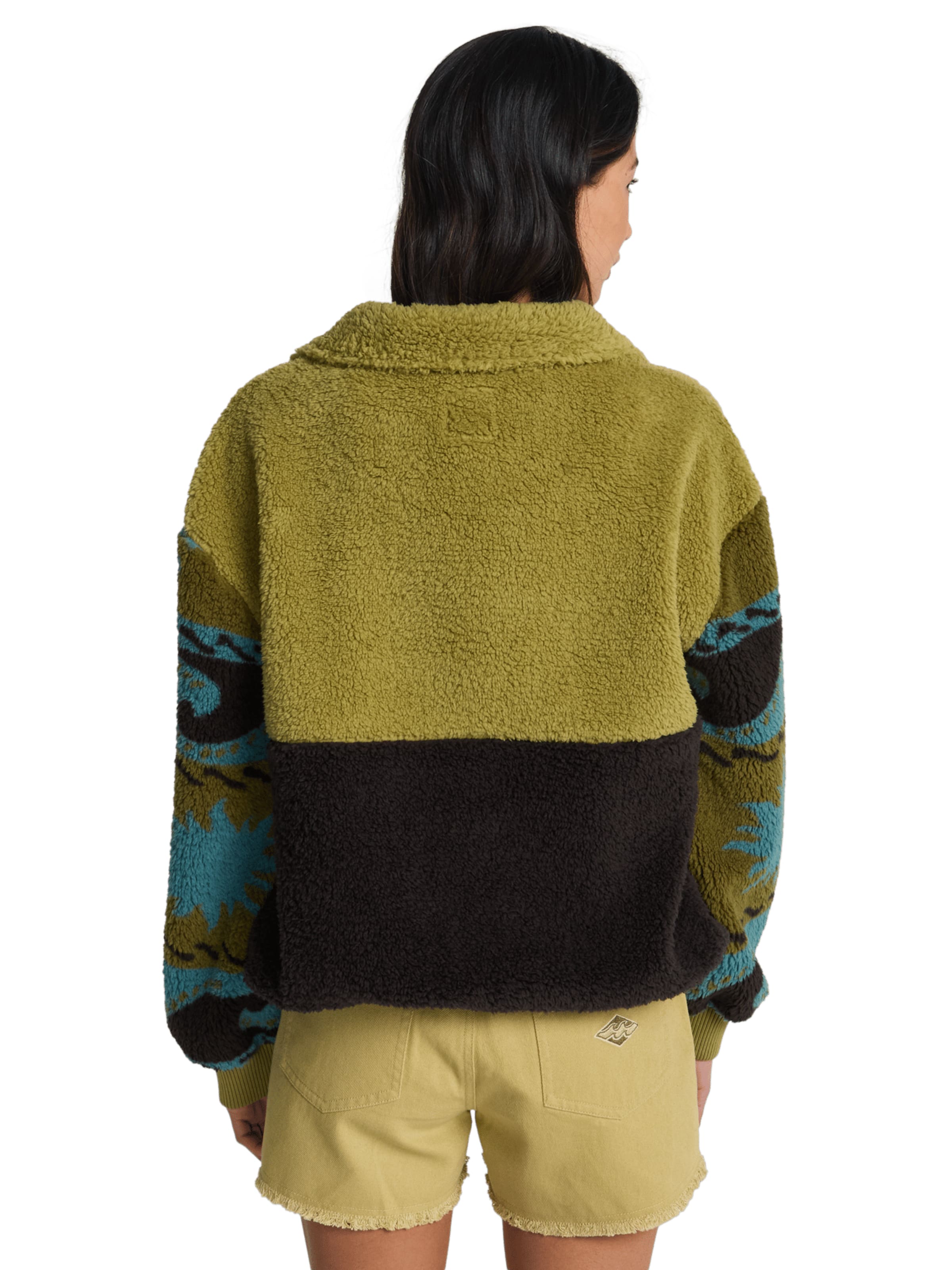 BILLABONG Fleece Jacket 'Time Off' in Green