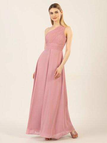 APART Evening Dress in Beige: front