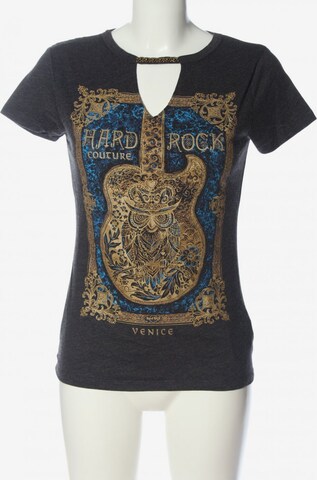 Hard Rock Cafe Print-Shirt XS in Grau: predná strana