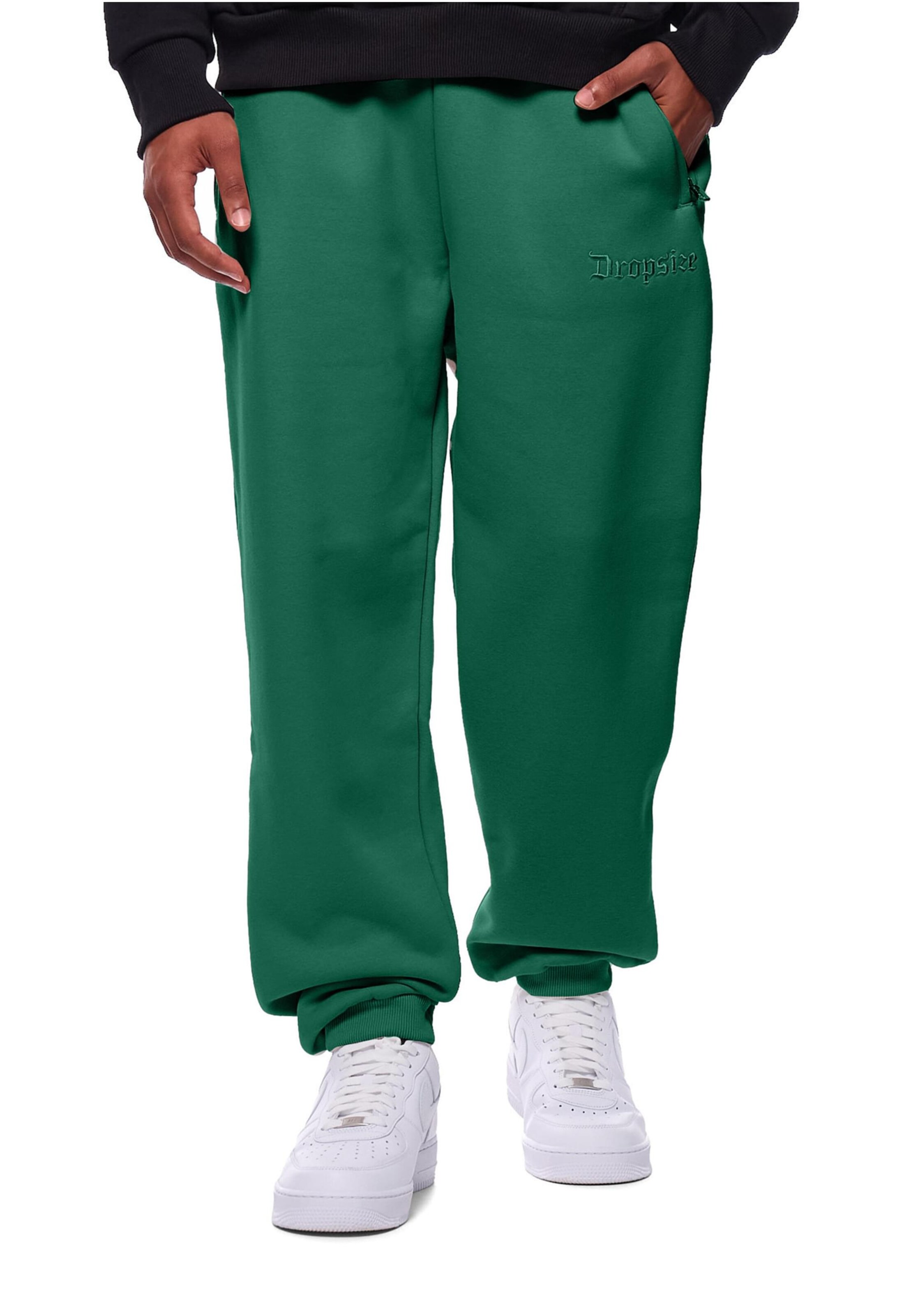 Dropsize Tapered Bukser i grøn: forside