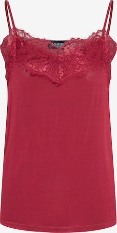 SOAKED IN LUXURY Top 'Clara' in Red: front