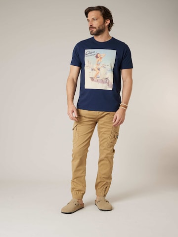 Effilé Pantalon cargo 'Garden' Deeluxe en beige