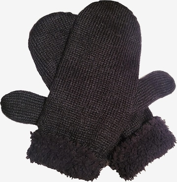 Posh Gear Fäustlinge 'Guantiforaggio' in Schwarz: Vorderseite
