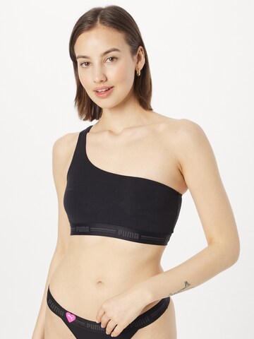 Bustier Soutien-gorge PUMA en noir : devant