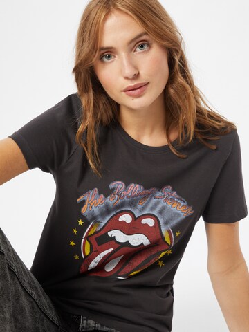 ONLY T-Shirt 'ROLLING STONES ROCK' in Grau