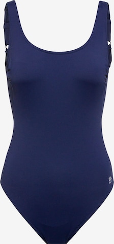 SUNFLAIR Bralette Swimsuit in Blue: front