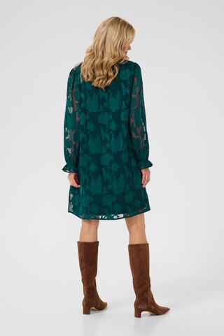 Cream Dress 'Yana ' in Blue