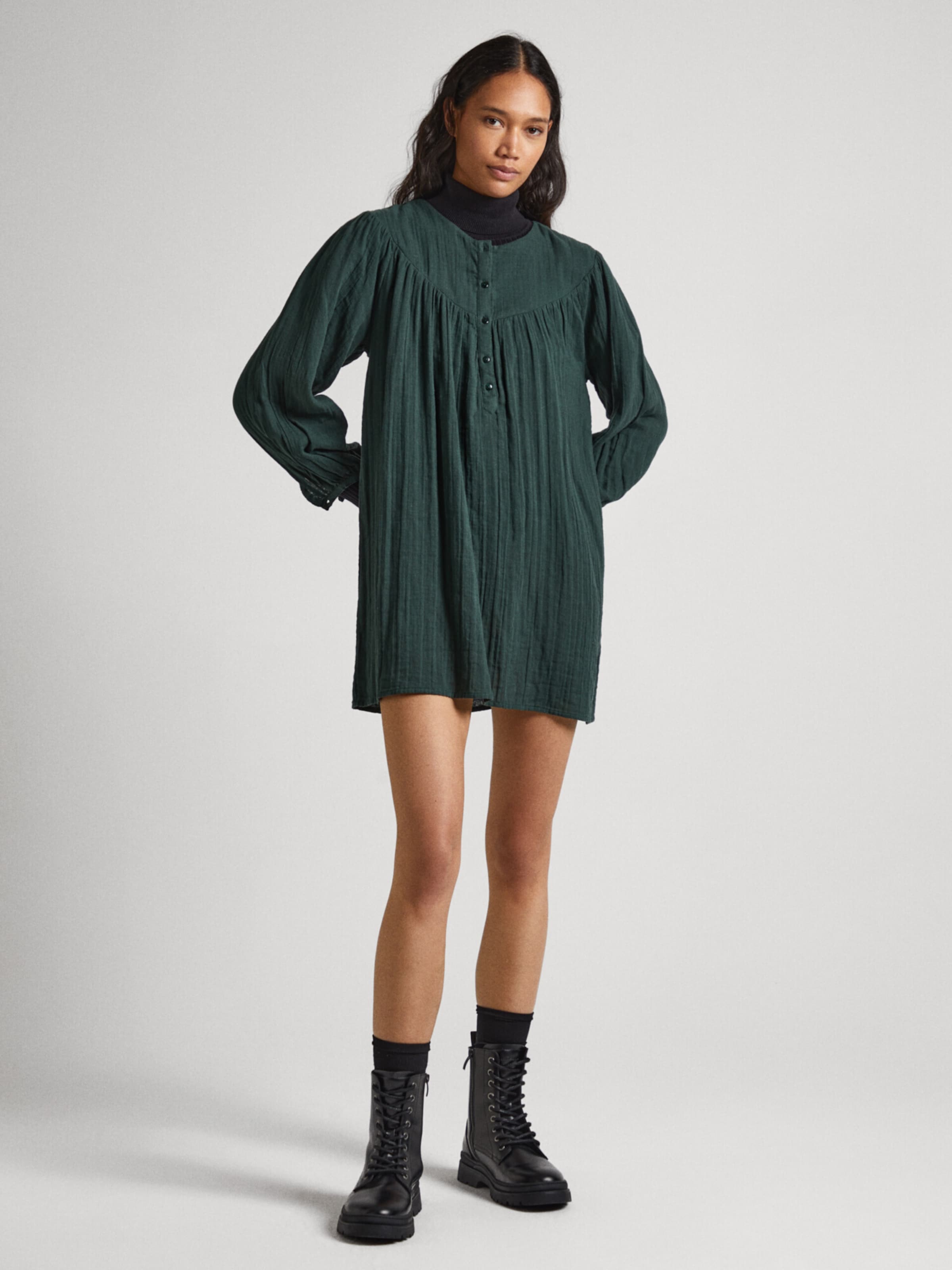 Pepe Jeans Kleid INDIA in Tanne ABOUT YOU