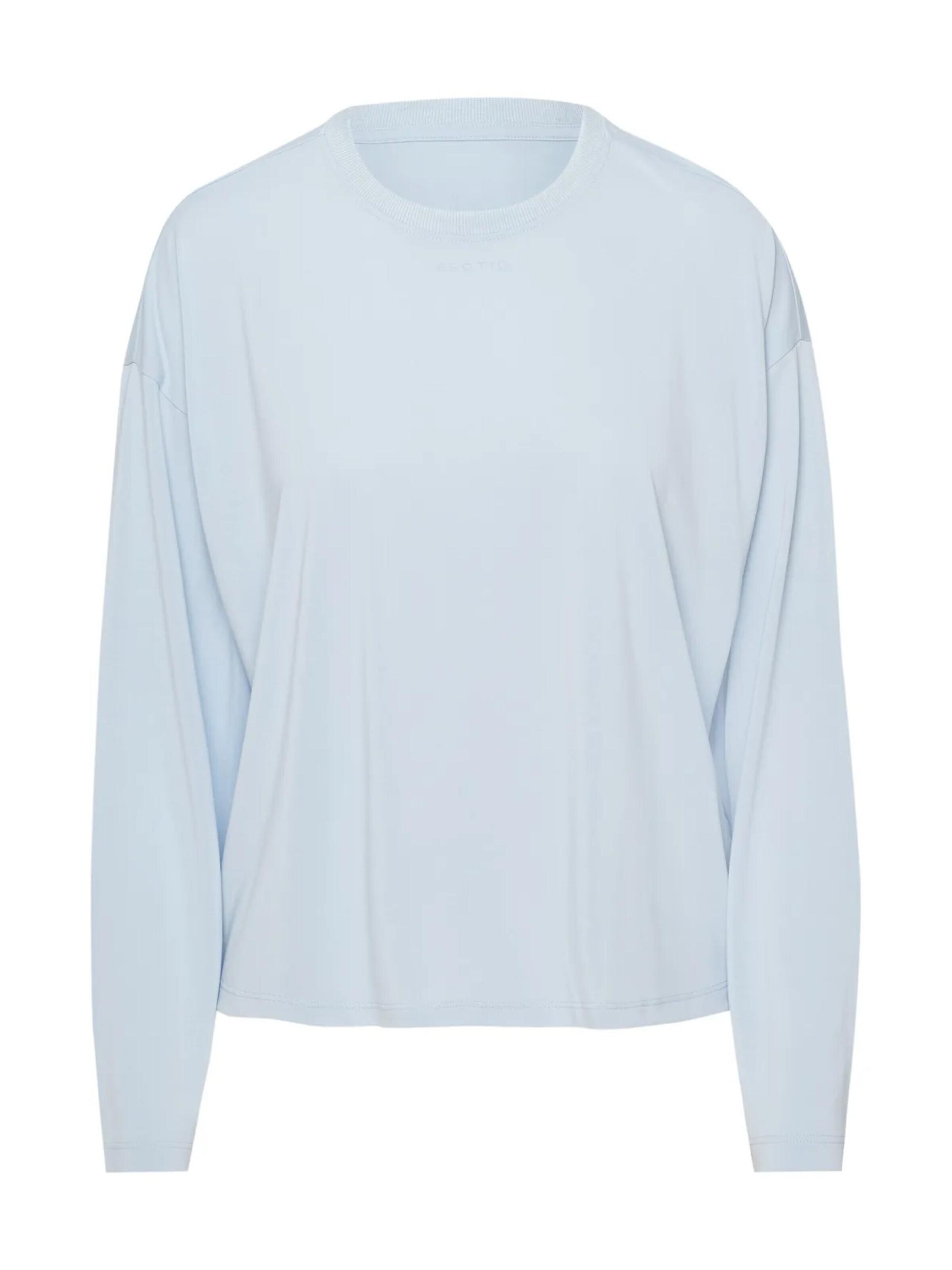 ESOTIQ Shirt 'Oversize-Langarmshirt aus Modal im Boxy-Schnitt, Ruth' in Blue: front