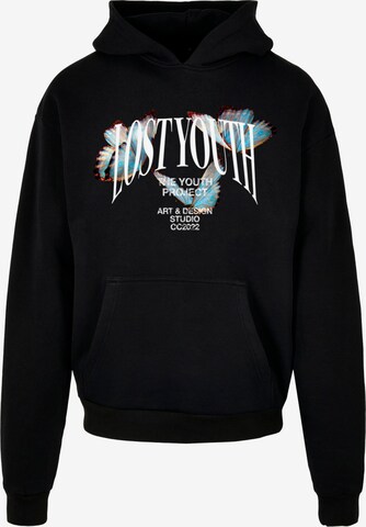 Sweat-shirt Lost Youth en noir : devant