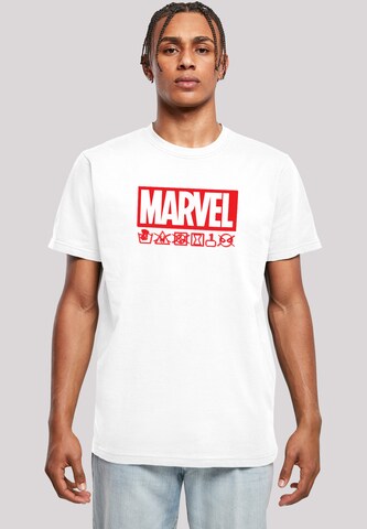 Maglietta 'Marvel' di F4NT4STIC in bianco: frontale