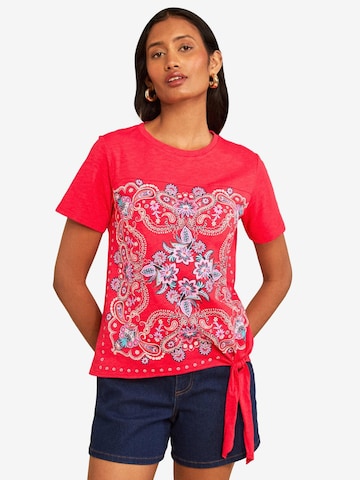 love & roses - Camiseta en rojo: frente