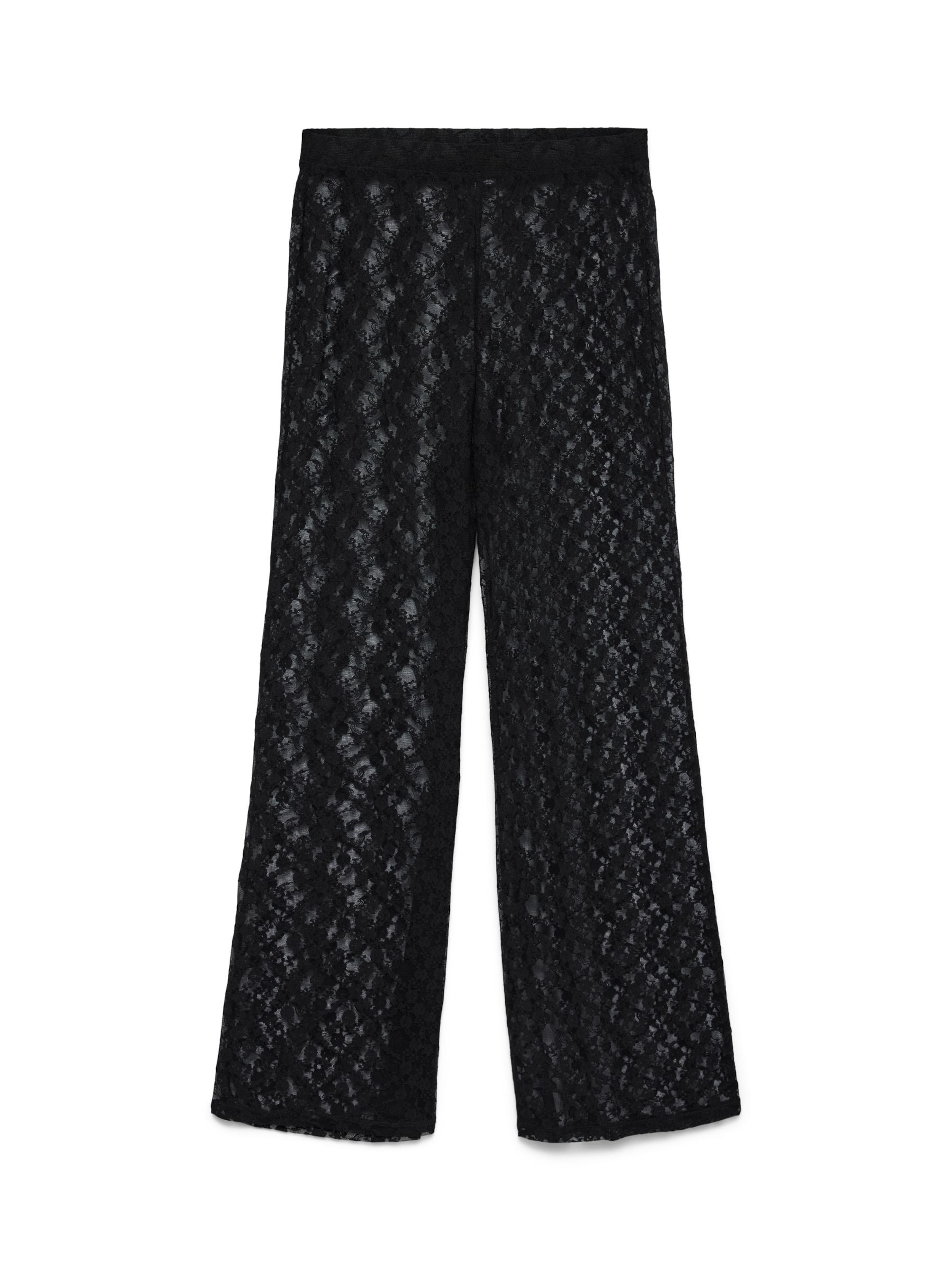 VERO MODA - regular Pantalón 'VMCaroline' en negro: frente