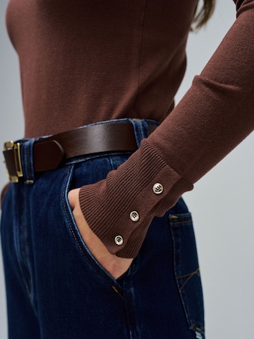 Salsa Jeans Langarm-shirts in Braun