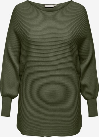 ONLY Carmakoma Sweater 'Adaline' in Green: front