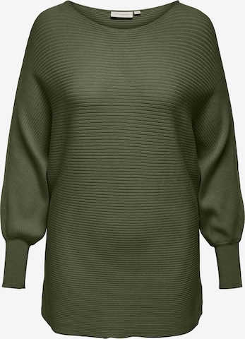 ONLY Carmakoma Sweater 'Adaline' in Green: front