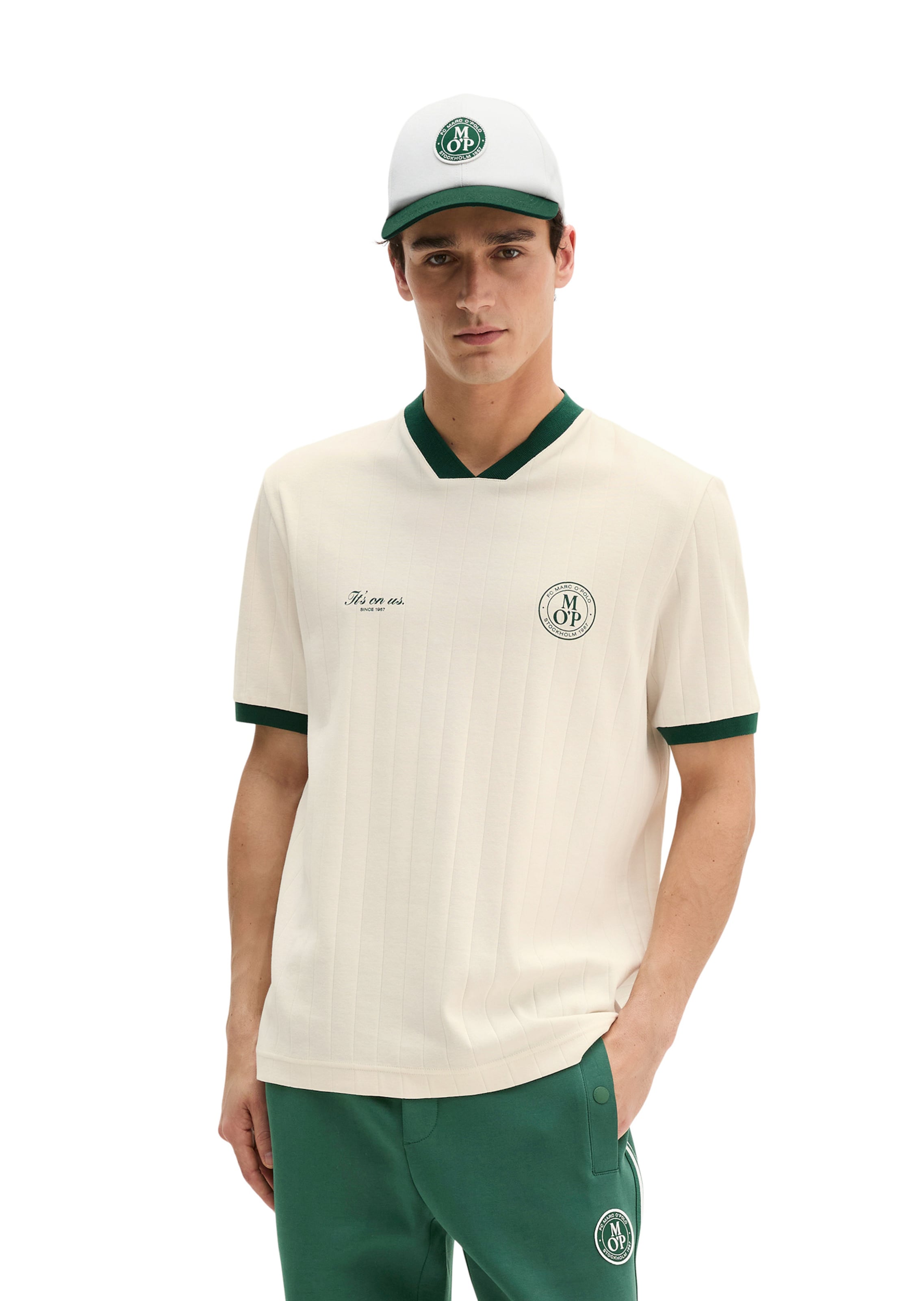 Marc O'Polo Shirt in Beige: front