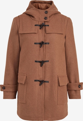VILA Between-Seasons Coat 'Mamrie' in Brown: front