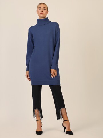 APART Knitted dress in Blue