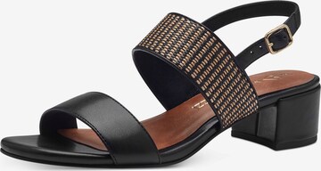 MARCO TOZZI Sandals in Black: front