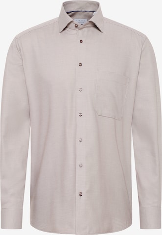 ETERNA Comfort fit Button Up Shirt in Beige: front