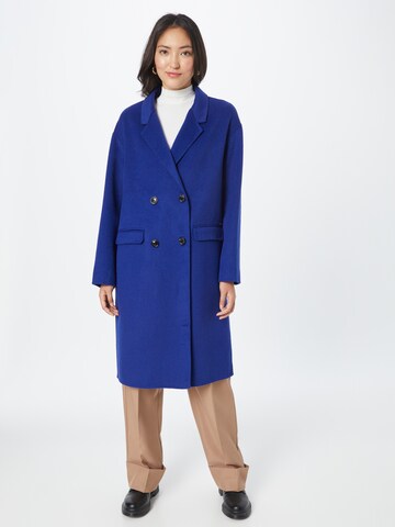 SCOTCH & SODA Ανοιξιάτικο και φθινοπωρινό παλτό σε μπλε: μπροστά
