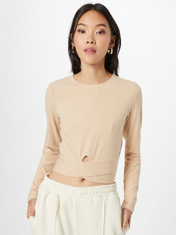 ABOUT YOU Shirt 'Juna' in Beige: voorkant