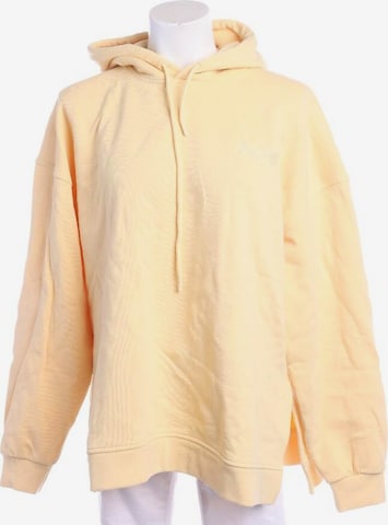 GANNI Sweatshirt & Zip-Up Hoodie in L in Yellow: front